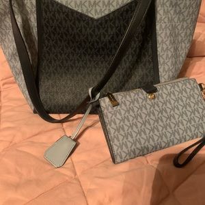 Michael Kors bag and wallet